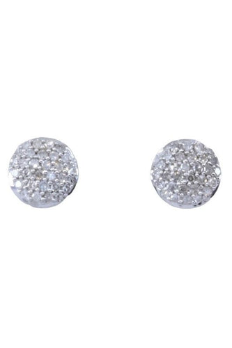 Boucles d'oreilles Clous modernes pavage diamants 58 Facettes