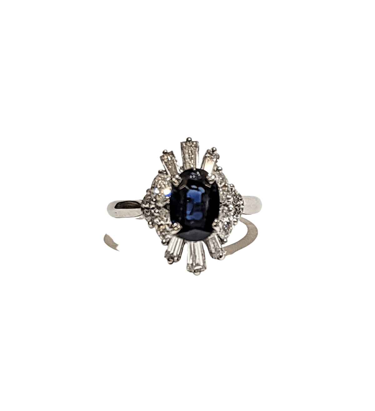 Saphir Bleu Taille Marquise 4x8mm - 0.55 Carats, Qualité IF (pur à La Loupe) - Neuf Sans Emballage