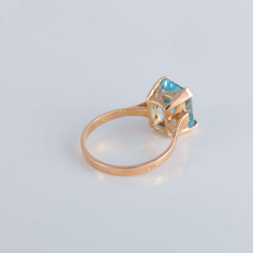 Bague Bague Topaze bleue 58 Facettes