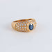 Ring 59 Sapphire Paving Diamond Ring 58 Facettes FM114