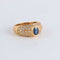 Bague 59 Bague Saphir pavage Diamants 58 Facettes FM114