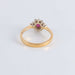 Ring 53 Marguerite Ruby and 12 Diamond Ring 58 Facettes FM63