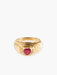 Ring Ruby Heart Ring 58 Facettes B9856
