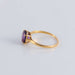 Ring 52 Amethyst Solitaire Ring 58 Facettes FM73