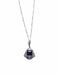 Collier Pendentif collier Art Déco saphir synthétique, et diamants 58 Facettes