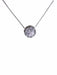 Necklace Vintage pendant necklace in white gold and diamonds 58 Facettes