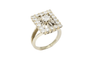 Bague 54 Bague vintage, diamant taille ancienne 58 Facettes