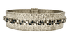 Bracelet BRACELET TANK MANCHETTTE OR BLANC SAPHIRS ET DIAMANTS 58 Facettes