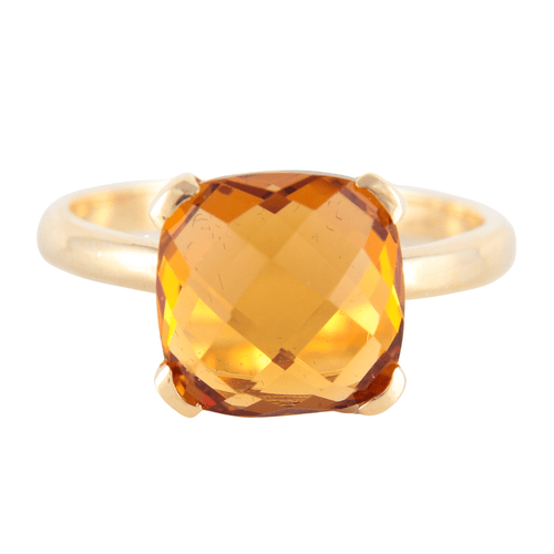 Bague 52 Bague Solitaire citrine 58 Facettes 8384