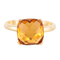 Bague 52 Bague Solitaire citrine 58 Facettes 8384