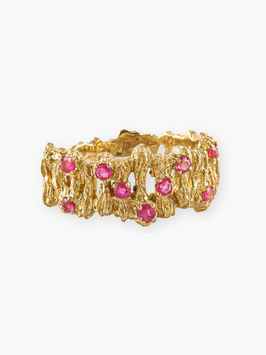 Bague 55 Bague Moderne Or Jaune & Rubis 58 Facettes 120062