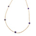 Gadrooned Amethyst Long Necklace 58 Facettes