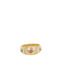 Ring Vintage bangle ring in gold, emeralds, rubies and diamonds 58 Facettes J177