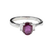 Ring 53 Ring White gold Ruby Diamonds 58 Facettes 23713 / 23664C