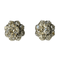 Boucles d'oreilles Puces d'oreilles marguerite diamants, fin XIXème 58 Facettes