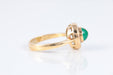 Ring 52 Emerald Cabochon Ring 58 Facettes 1