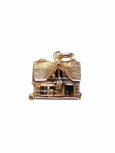 Pendentif Pendentif charm vintage maison en or 58 Facettes