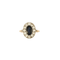 Bague 51 Bague Saphir entourage Diamants 58 Facettes 1932