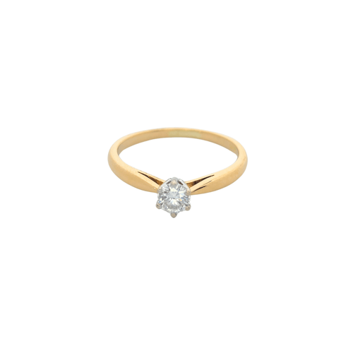 Bague 53 Bague Solitaire 2 ors Diamant 0.20ct 58 Facettes 27211