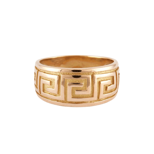 Bague 54 Bague Jonc Or Frise Grecque 58 Facettes