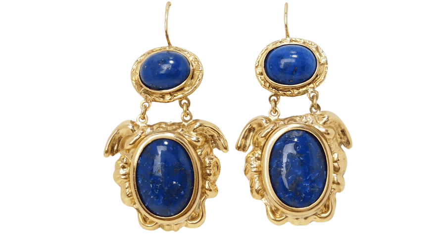 Boucles d'oreilles Boucles d'Oreilles Cabochon Lapis Lazuli 58 Facettes 29893