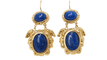 Boucles d'oreilles Boucles d'Oreilles Cabochon Lapis Lazuli 58 Facettes 29893