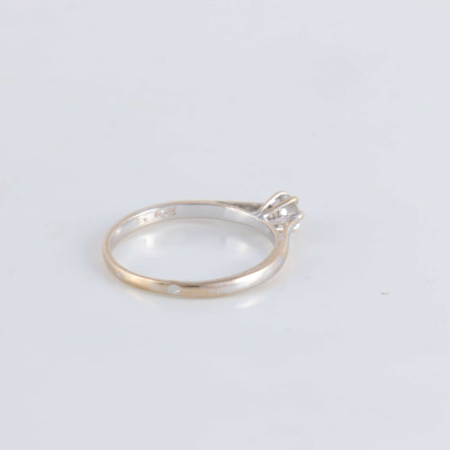 Bague 55 Bague Solitaire Diamant 0.20ct 58 Facettes FM55