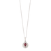 Collier Chaîne pendentif, rubis et diamant 58 Facettes