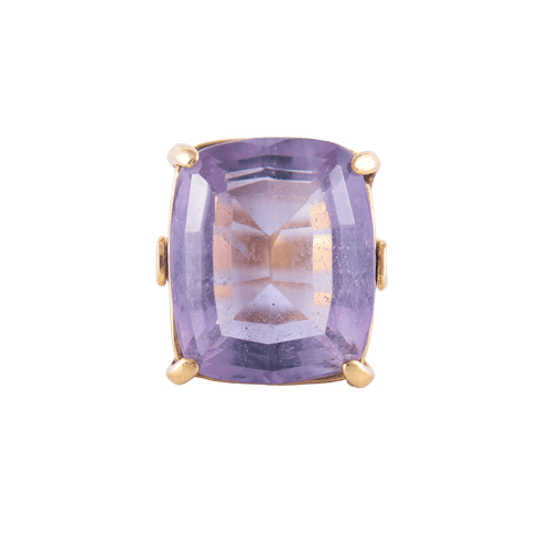 Bague 51 Bague Améthyste taille coussin 58 Facettes 89