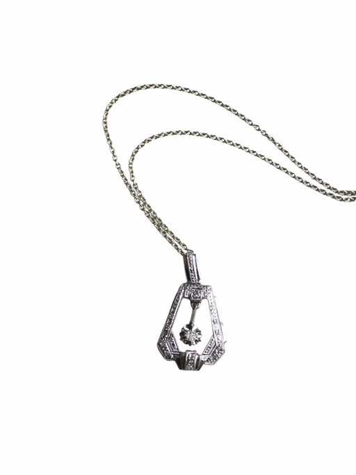 Collier Pendentif collier Art Déco diamants 58 Facettes
