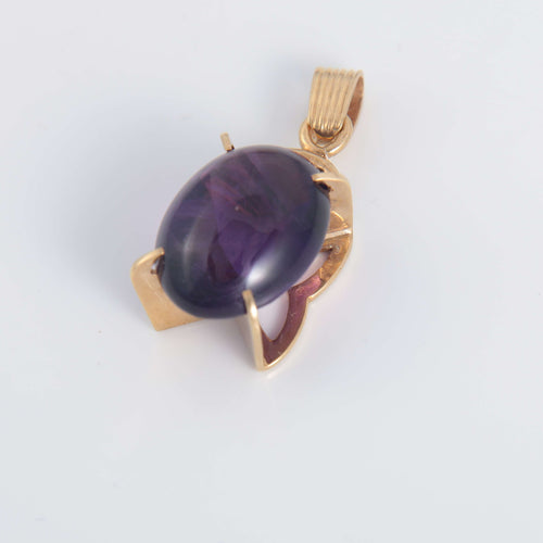 Pendentif Pendentif Améthyste ovale Or 58 Facettes 1
