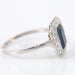 Ring 55 Sapphire Diamond Platinum Ring 58 Facettes 1
