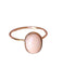 Bague or rose ancienne corail peau d'ange 58 Facettes