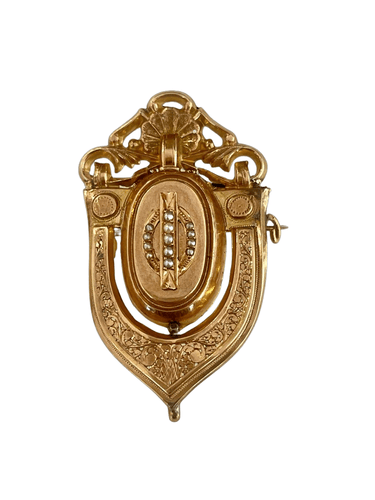 Broche Broche écusson Napoléon III 58 Facettes