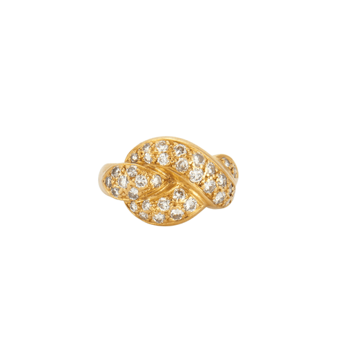 Bague 58 Bague or jaune, diamants 58 Facettes HS21071
