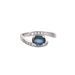 Ring 52 Crossed bangle ring Sapphire Diamonds 58 Facettes DV0463-3