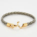 FRED bracelet - FORCE 10 steel and yellow gold bracelet 58 Facettes DV0495-1