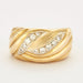 FRED ring - yellow gold and diamond bangle ring 58 Facettes DV0495-2