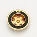 Medallion brooch in yellow gold, amethysts and pearl 58 Facettes DV0507-2
