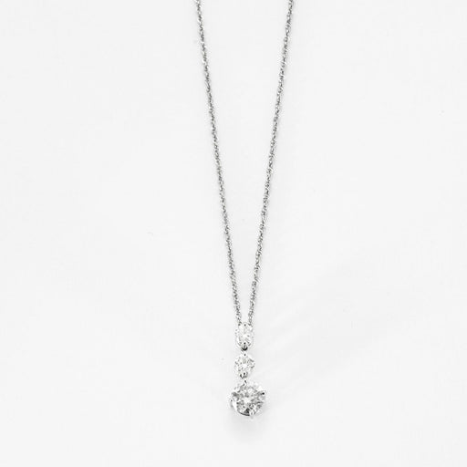 Collier Chaîne et pendentif en platine et diamants 58 Facettes DV0362-2