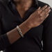 HERMES bracelet - CASSIOPEE - Articulated silver bracelet 58 Facettes DV0522-2