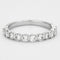 Bague Demie alliance en or gris et diamants 58 Facettes DV0523-1