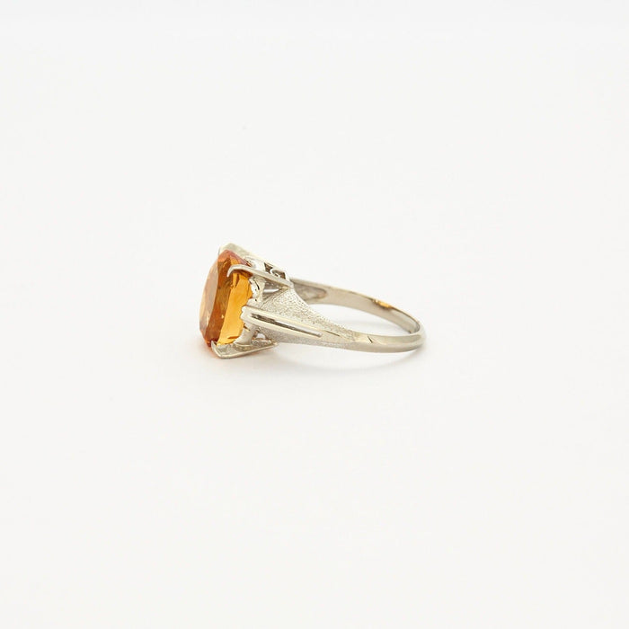 Bague Bague en or gris et citrine 58 Facettes DV0080-4