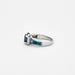 KORLOFF ring - Sapphire and diamond ring set in white gold 58 Facettes DV0511-1