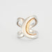 CHRISTOFLE ring - Silver and yellow gold ring 58 Facettes DV0506-3