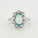 Ring Marguerite Opal and Diamond Ring 58 Facettes DV0538-1