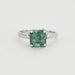 Ring White gold ring and Blue Tourmaline 58 Facettes DV0538-4