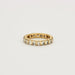 Full circle alliance ring in yellow gold and diamonds 58 Facettes DV0538-6