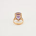 Ring Yellow gold and Amethyst ring 58 Facettes DV0538-8