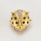Broche Broche coccinelle en or jaune et or gris Saphir et Diamants 58 Facettes DV0534-8